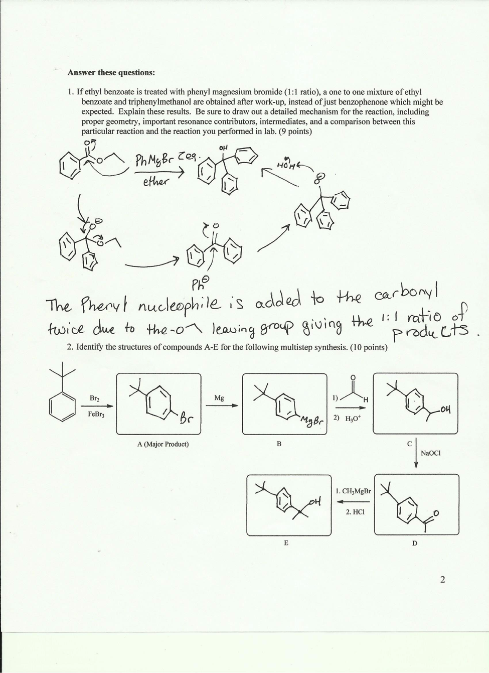 Triphenylmethanol Nmr.