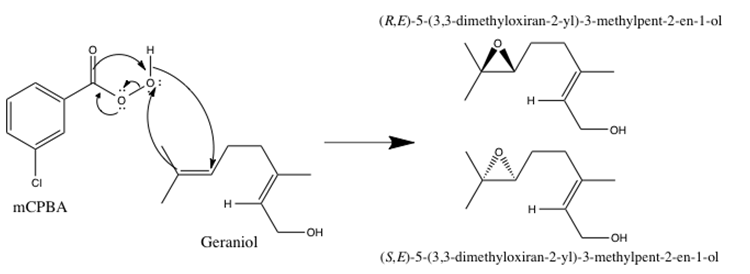 epoxidation of geraniol