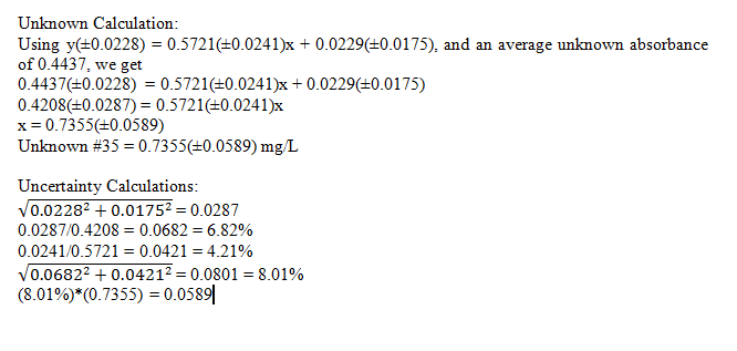 unknown calculation